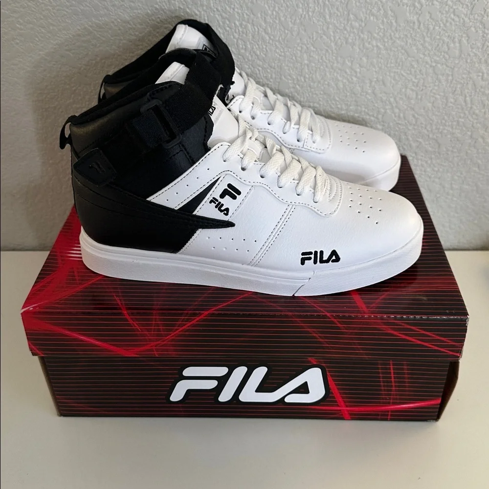 Fila Kid's Vulc 13 Tech Black White‎ Sneakers Size 5 Youth New in Box!